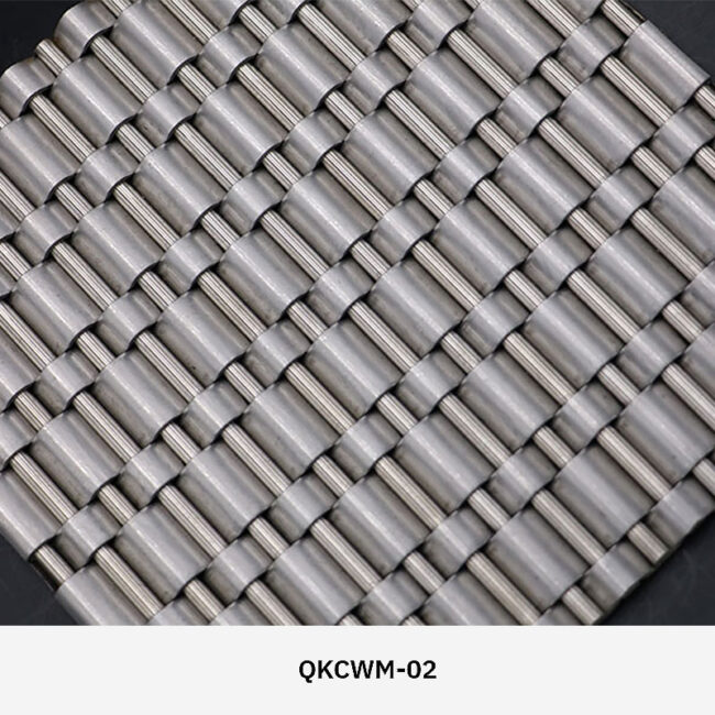 Arquimesh QKCWM decorative metal mesh panel used as a stylish interior partition in modern architectural design