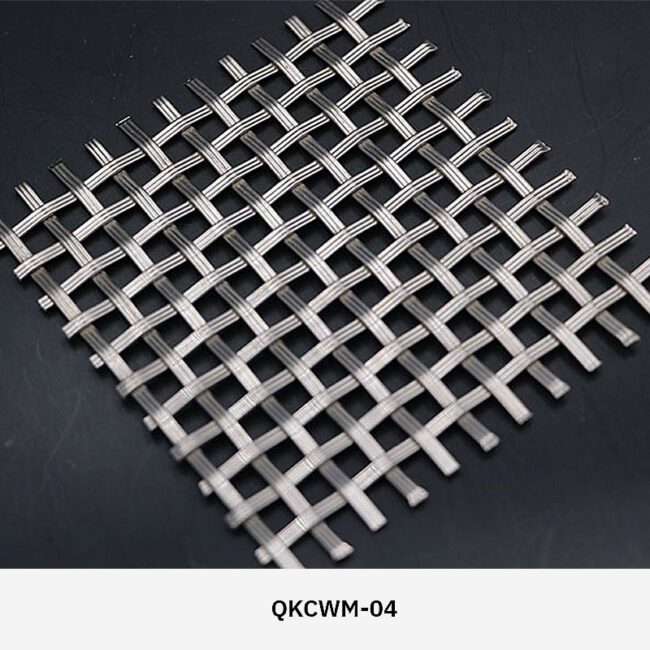 Arquimesh QKCWM decorative metal mesh panel used as a stylish interior partition in modern architectural design