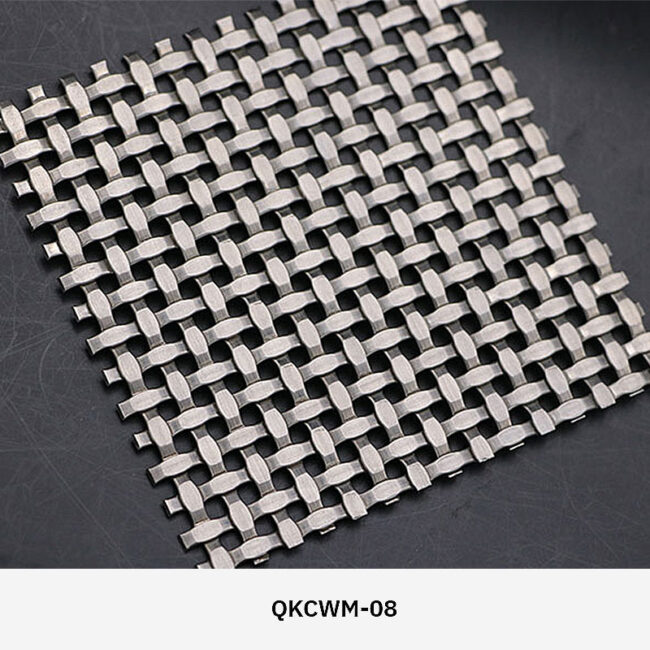 Arquimesh QKCWM decorative metal mesh panel used as a stylish interior partition in modern architectural design