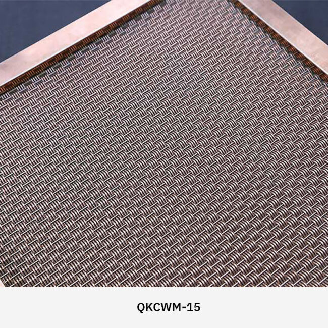 Arquimesh QKCWM decorative metal mesh panel used as a stylish interior partition in modern architectural design