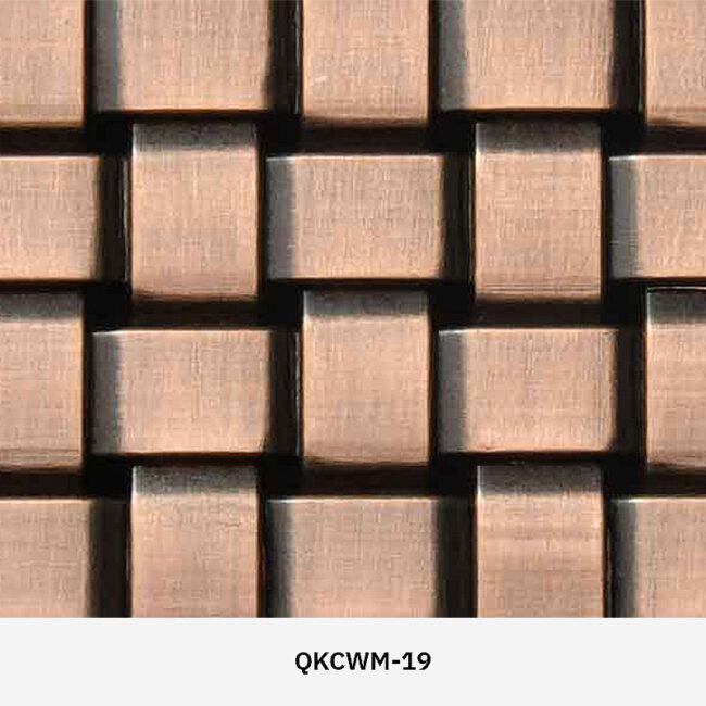 Arquimesh QKCWM decorative metal mesh panel used as a stylish interior partition in modern architectural design