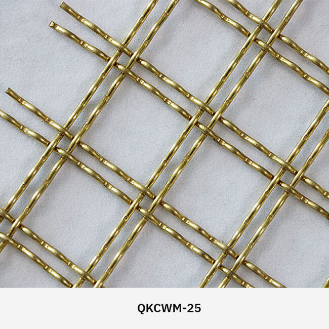 Arquimesh QKCWM decorative metal mesh panel used as a stylish interior partition in modern architectural design