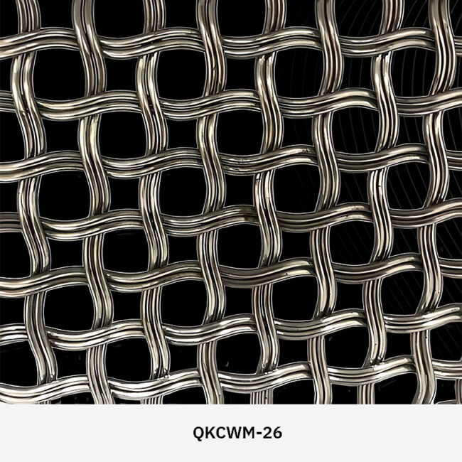 Arquimesh QKCWM decorative metal mesh panel used as a stylish interior partition in modern architectural design