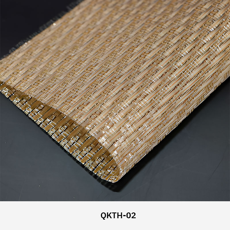 FibraMetis QKTH architectural mesh drapery used as interior wall cladding, featuring custom woven metal fabric with elegant metallic finishes.