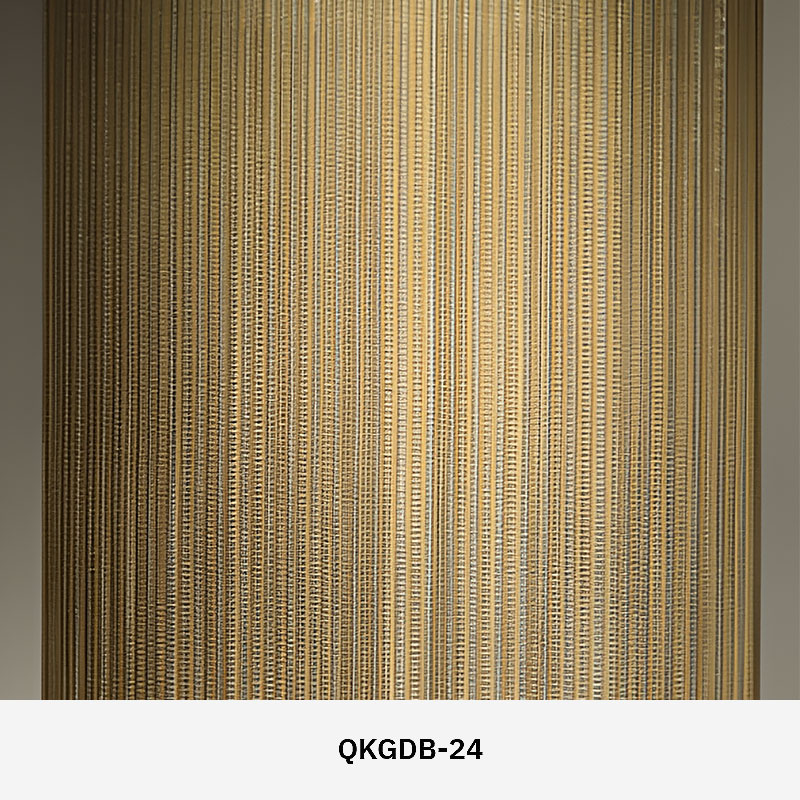 GlasMetis QKGDB laminated mesh glass panel with embedded metal mesh, custom finish, and high-strength laminated glass for interiors