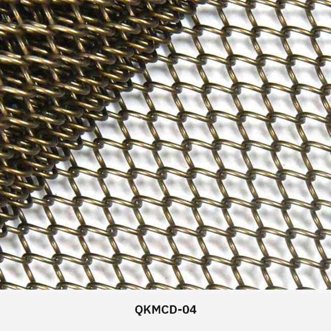 Stylish metal mesh curtain for modern interior