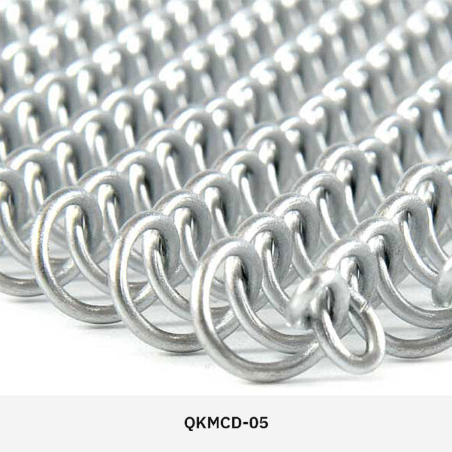 Stylish metal mesh curtain for modern interior