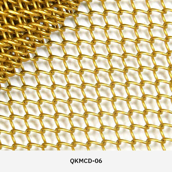 Stylish metal mesh curtain for modern interior
