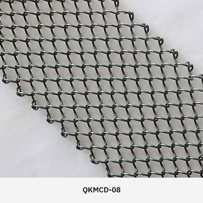 Stylish metal mesh curtain for modern interior