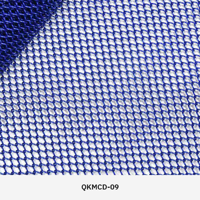 Stylish metal mesh curtain for modern interior