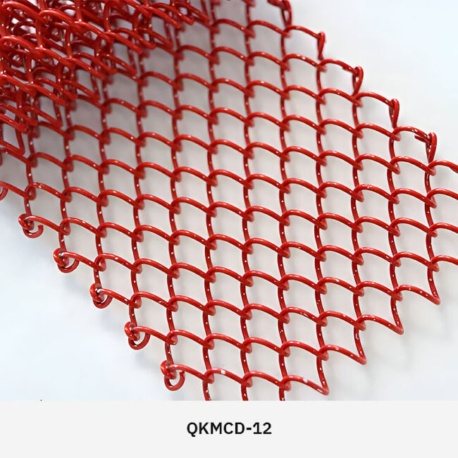 Stylish metal mesh curtain for modern interior