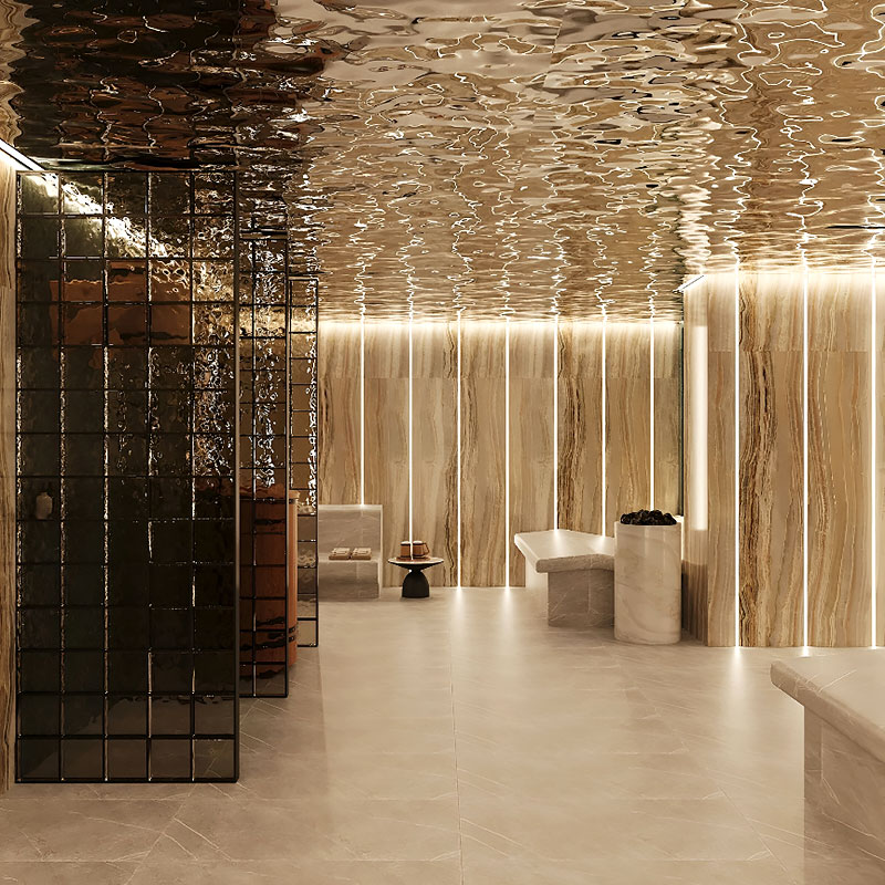 Water ripple stainless steel sheet with mirror finish for interior decor
