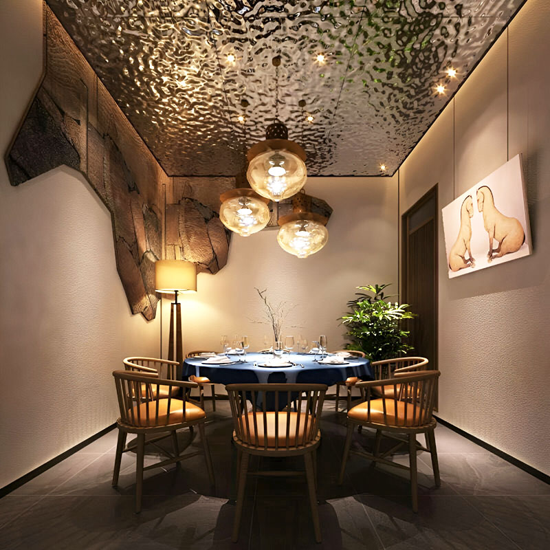 Water ripple stainless steel sheet with mirror finish for interior decor