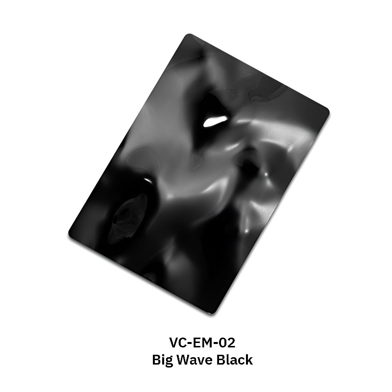 Water ripple stainless steel sheet with mirror finish for interior decor