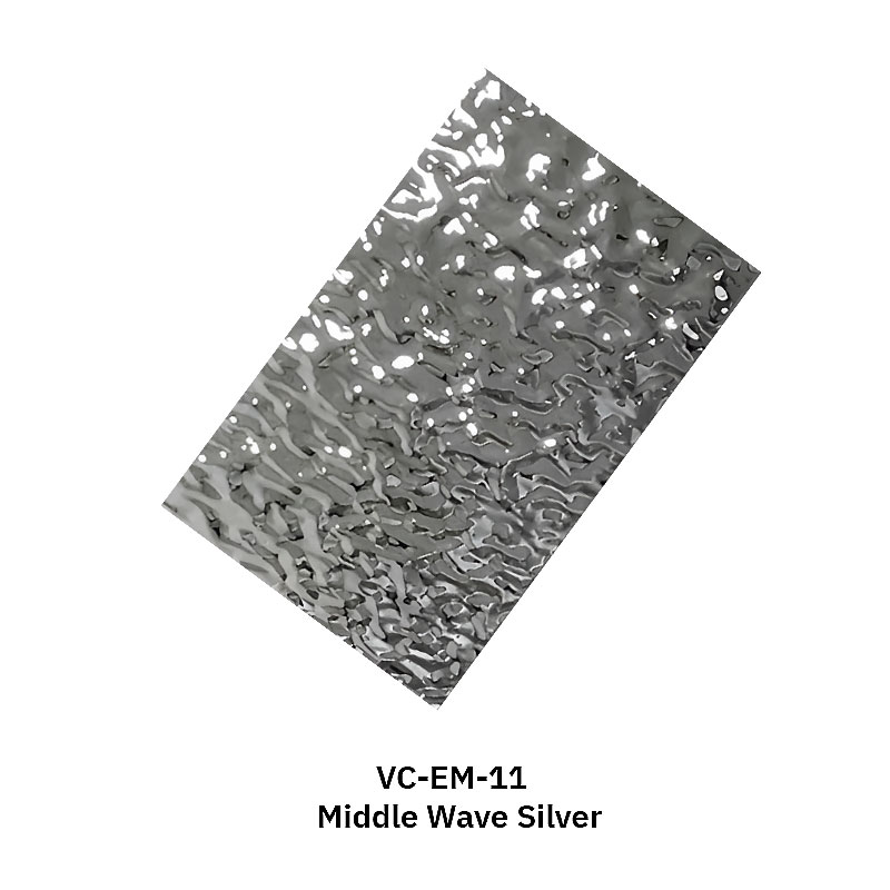 Water ripple stainless steel sheet with mirror finish for interior decor