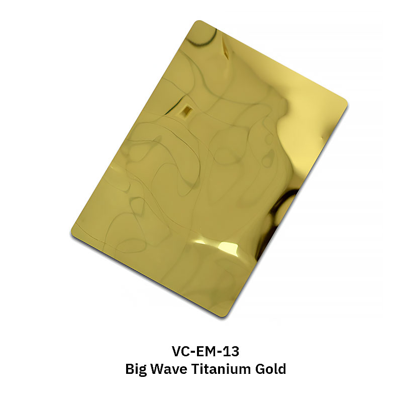 Water ripple stainless steel sheet with mirror finish for interior decor