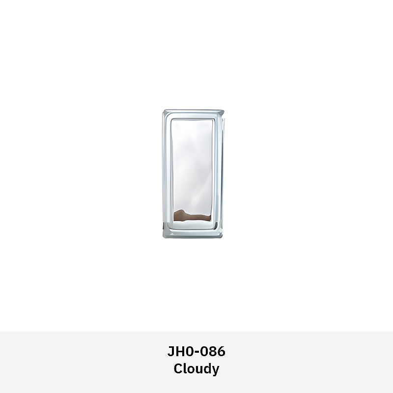 Clarus JH0AS Artistic Glass Blocks including Square Hole, Round Hole, Cloudy, Big Corner, and Tangerine Skin designs for interiors