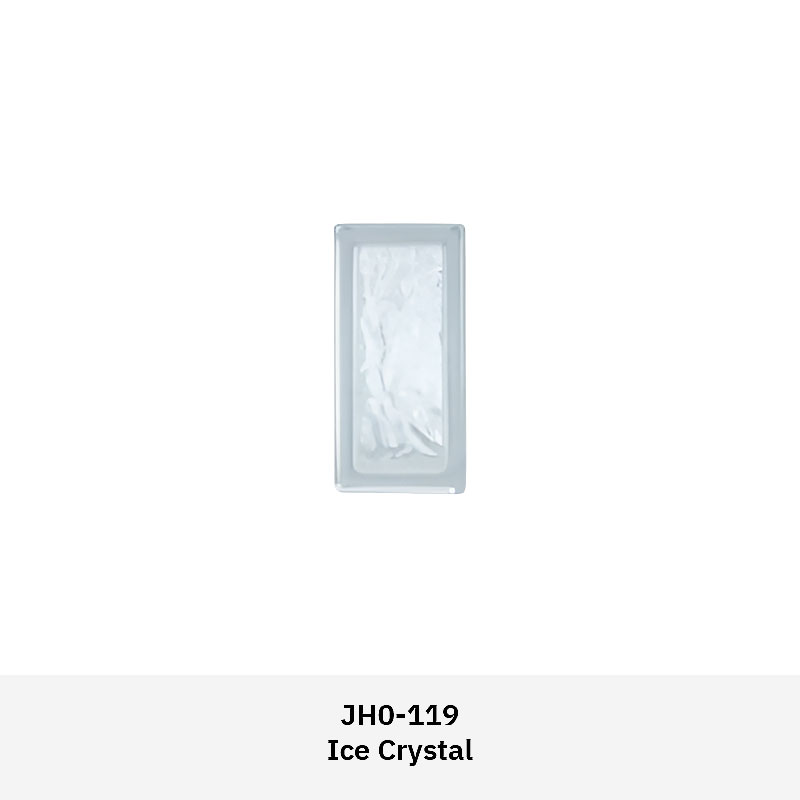 Clarus JH0AS Artistic Glass Blocks including Square Hole, Round Hole, Cloudy, Big Corner, and Tangerine Skin designs for interiors