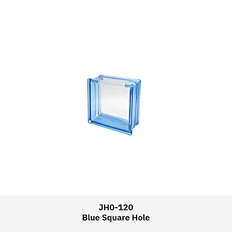 Clarus JH0AS Artistic Glass Blocks including Square Hole, Round Hole, Cloudy, Big Corner, and Tangerine Skin designs for interiors