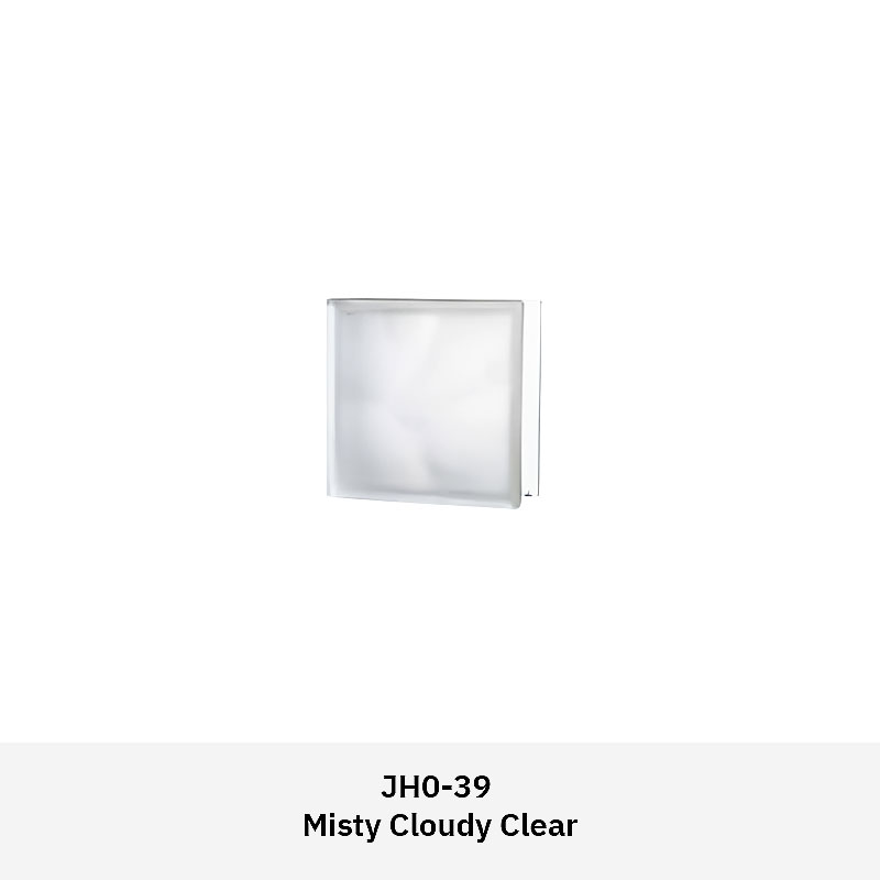 Clarus JH0CM colored glass block with translucent textured surface for light diffusion and privacy