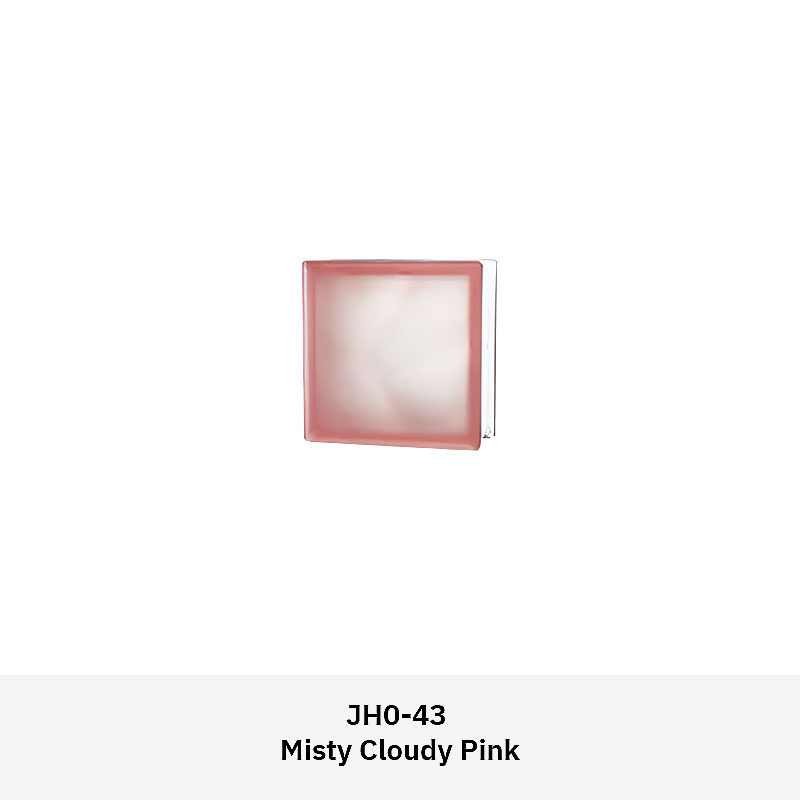 Clarus JH0CM colored glass block with translucent textured surface for light diffusion and privacy
