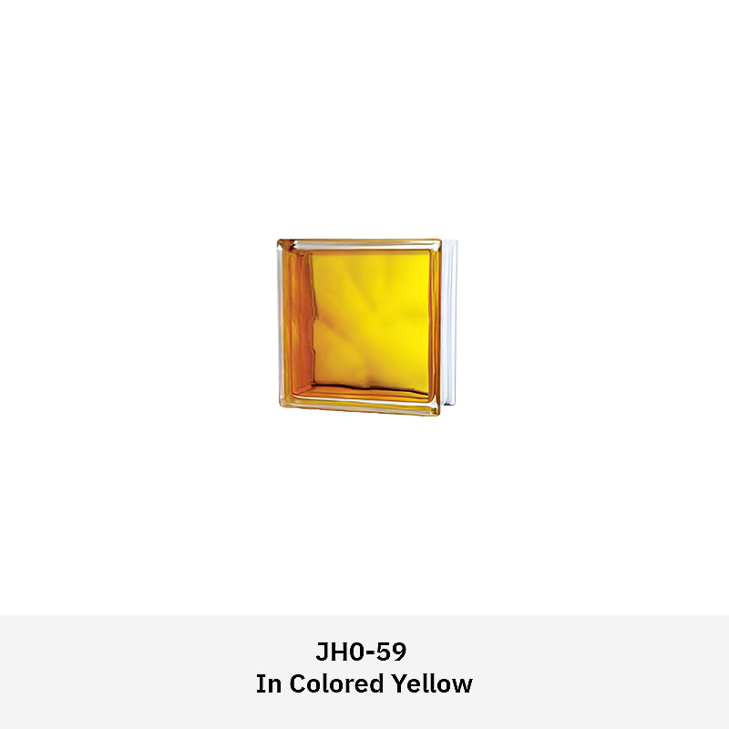 Clarus JH0CM colored glass block with translucent textured surface for light diffusion and privacy