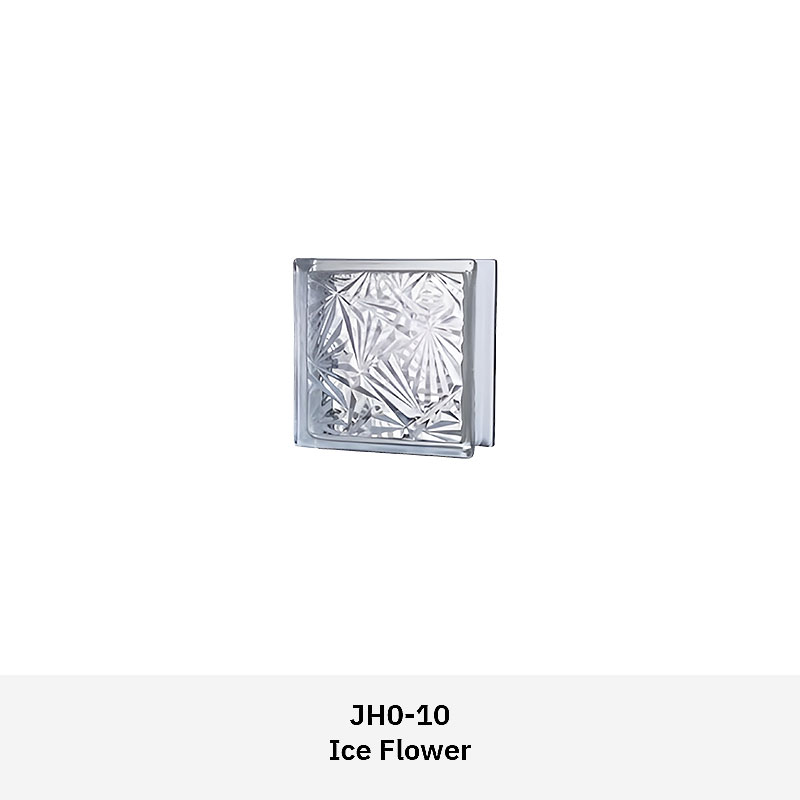 Clarus JH0CS clear glass block series with multiple textured patterns for decorative walls, partitions, and architectural features in residential or commercial spaces.
