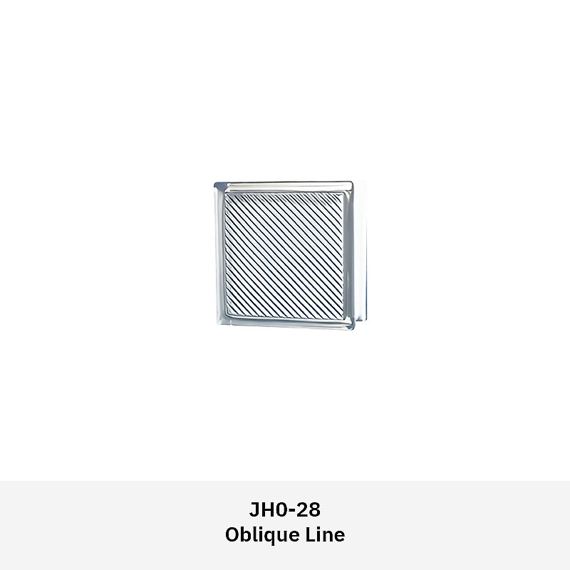 Clarus JH0CS clear glass block series with multiple textured patterns for decorative walls, partitions, and architectural features in residential or commercial spaces.