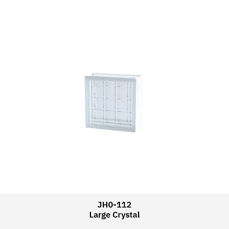 Clarus JH0GB textured glass block with patterned surface for light diffusion and privacy