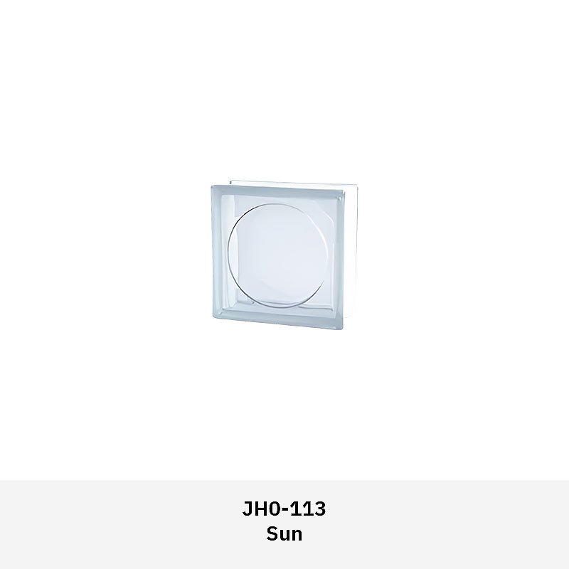 Clarus JH0GB textured glass block with patterned surface for light diffusion and privacy