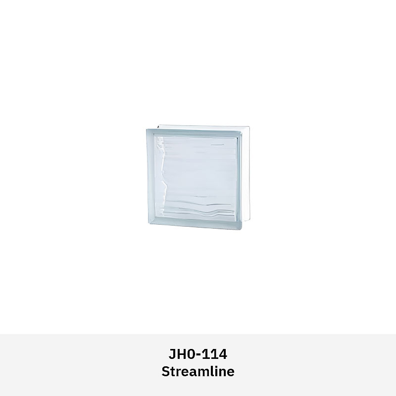 Clarus JH0GB textured glass block with patterned surface for light diffusion and privacy