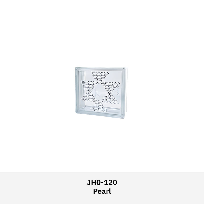 Clarus JH0GB textured glass block with patterned surface for light diffusion and privacy