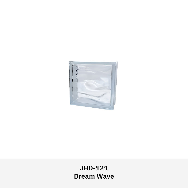 Clarus JH0GB textured glass block with patterned surface for light diffusion and privacy