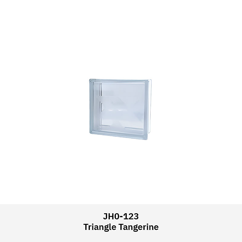 Clarus JH0GB textured glass block with patterned surface for light diffusion and privacy