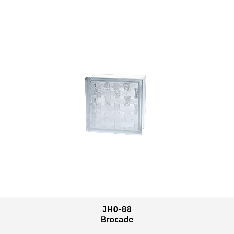 Clarus JH0GB textured glass block with patterned surface for light diffusion and privacy