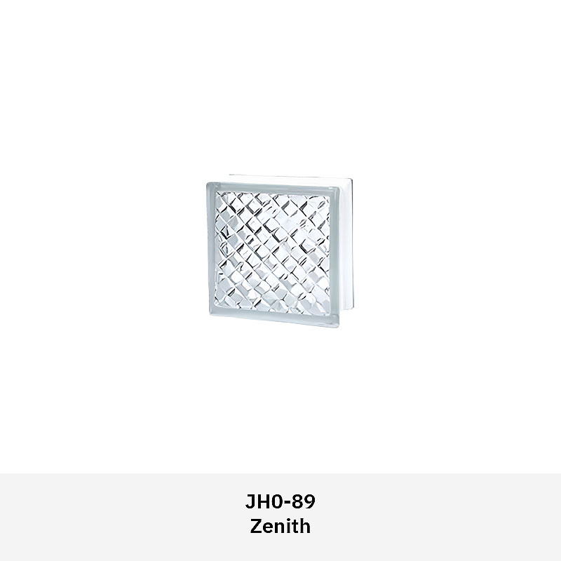 Clarus JH0GB textured glass block with patterned surface for light diffusion and privacy