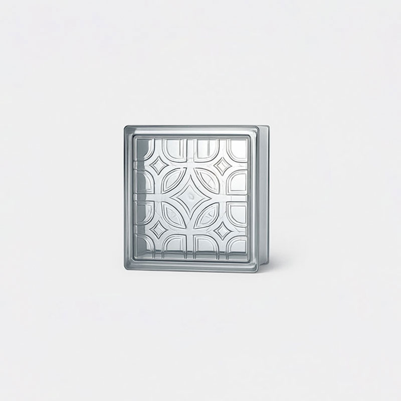 Clarus JH0GB textured glass block with patterned surface for light diffusion and privacy