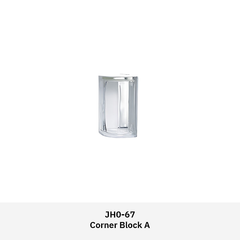 Clarus JH0SS Special Glass Blocks with Shoulder, End, and Corner shapes for decorative and functional interiors
