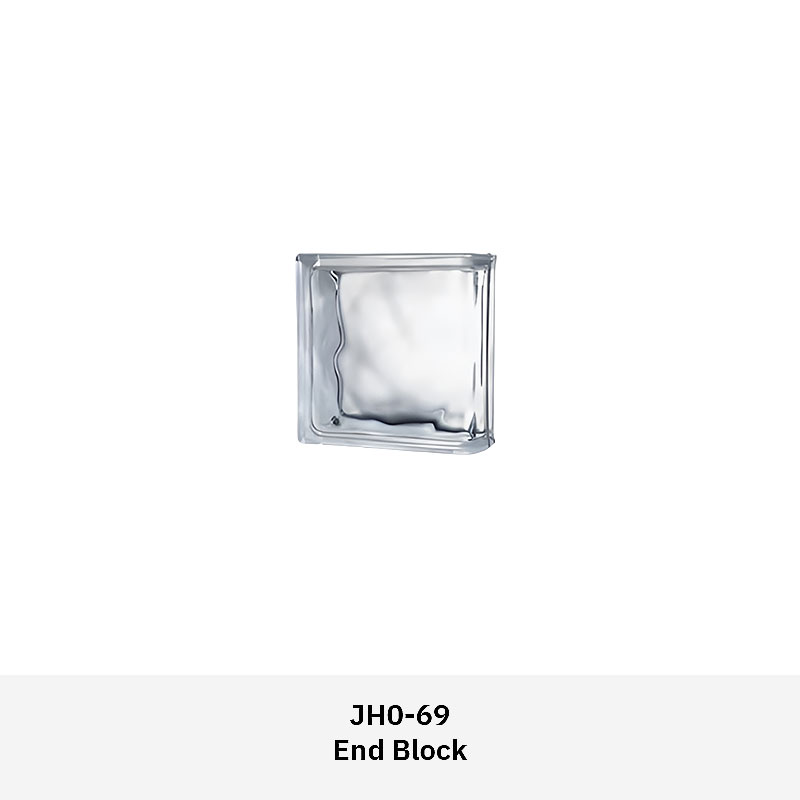 Clarus JH0SS Special Glass Blocks with Shoulder, End, and Corner shapes for decorative and functional interiors
