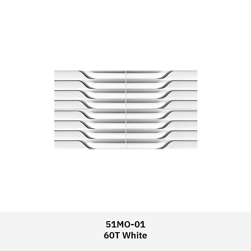 Modern 3D wall tile made from ultra-high performance concrete with sculptural grooves, ideal for feature walls in residential and commercial interiors.