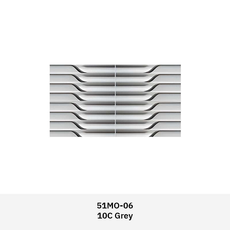 Modern 3D wall tile made from ultra-high performance concrete with sculptural grooves, ideal for feature walls in residential and commercial interiors.