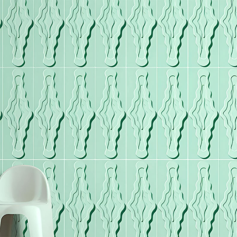Decorative 3D wall tile with flowing texture, ideal for residential and commercial walls