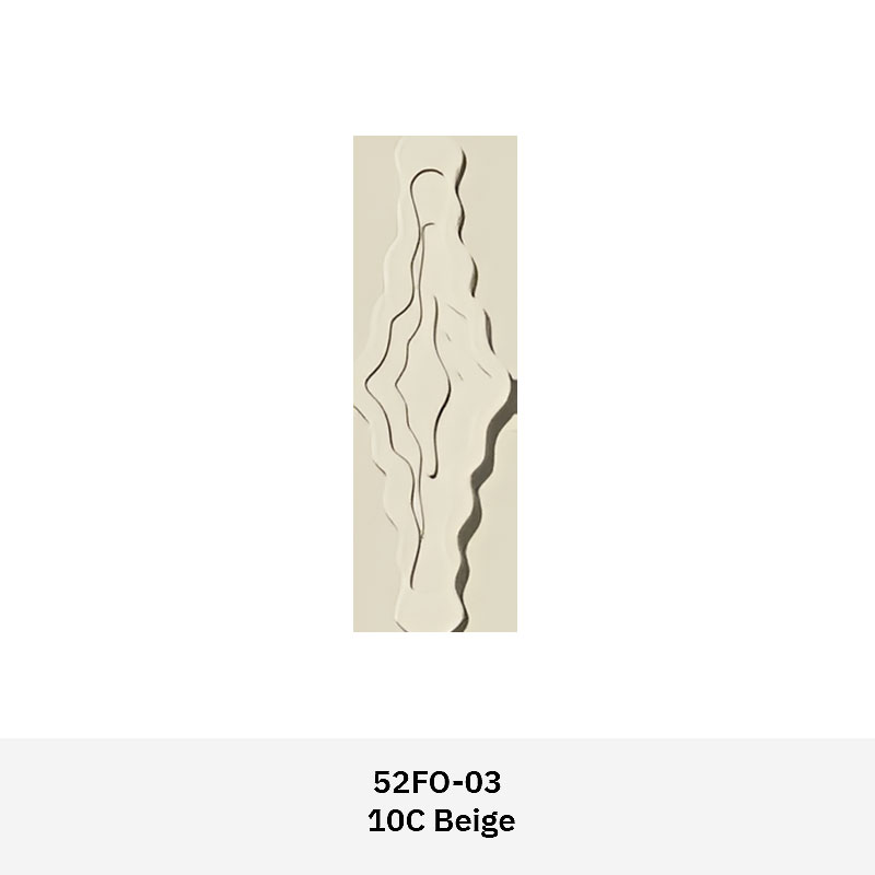 Decorative 3D wall tile with flowing texture, ideal for residential and commercial walls
