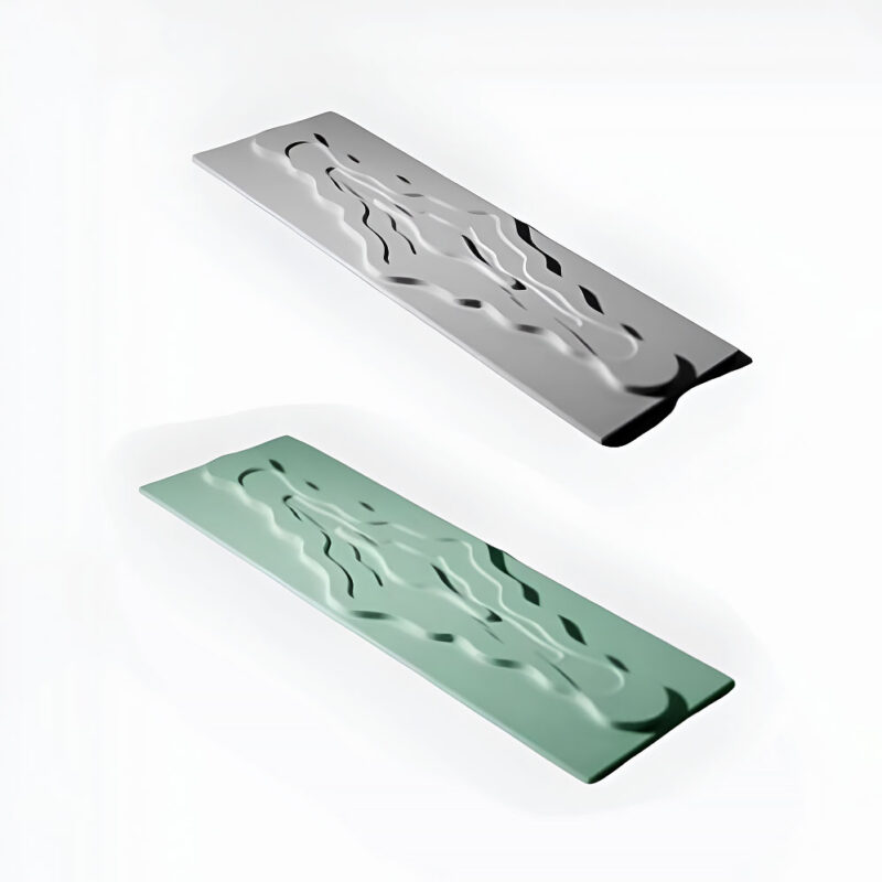 Decorative 3D wall tile with flowing texture, ideal for residential and commercial walls