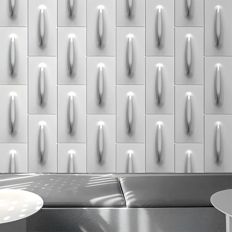 Textured contemporary wall tile with subtle tones, perfect for residential and commercial feature walls.
