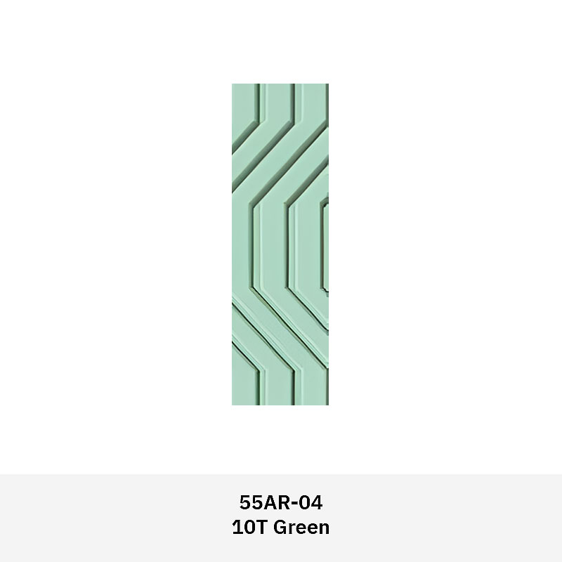 Textured feature wall tile with sculpted surface design for modern residential and commercial interiors.