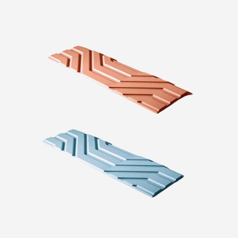 Textured feature wall tile with sculpted surface design for modern residential and commercial interiors.