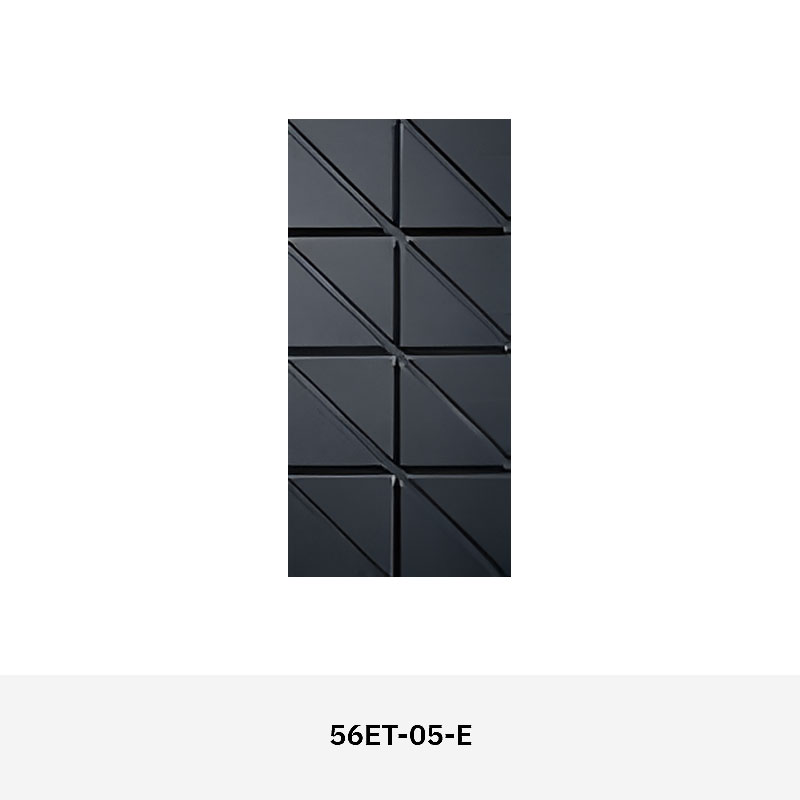 Geometric interior wall tile with sculptural texture in UHPC, ideal for modern feature walls in residential and commercial spaces.