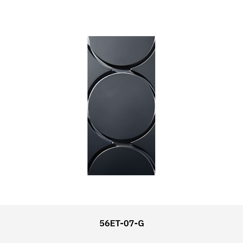 Geometric interior wall tile with sculptural texture in UHPC, ideal for modern feature walls in residential and commercial spaces.