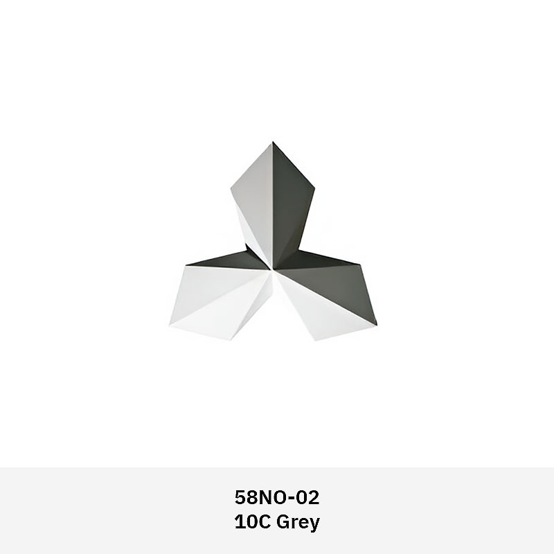 3D textured wall tile with star-shaped design in subtle colors, ideal for modern residential and commercial interior feature walls.